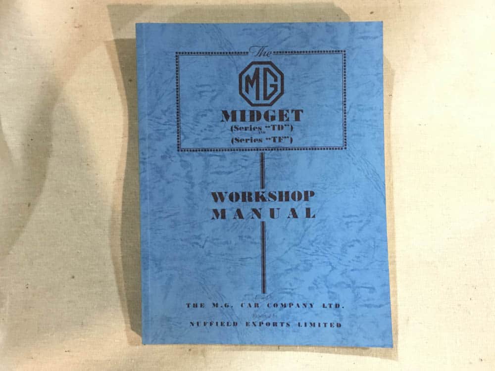 Mg midget workshop manuel