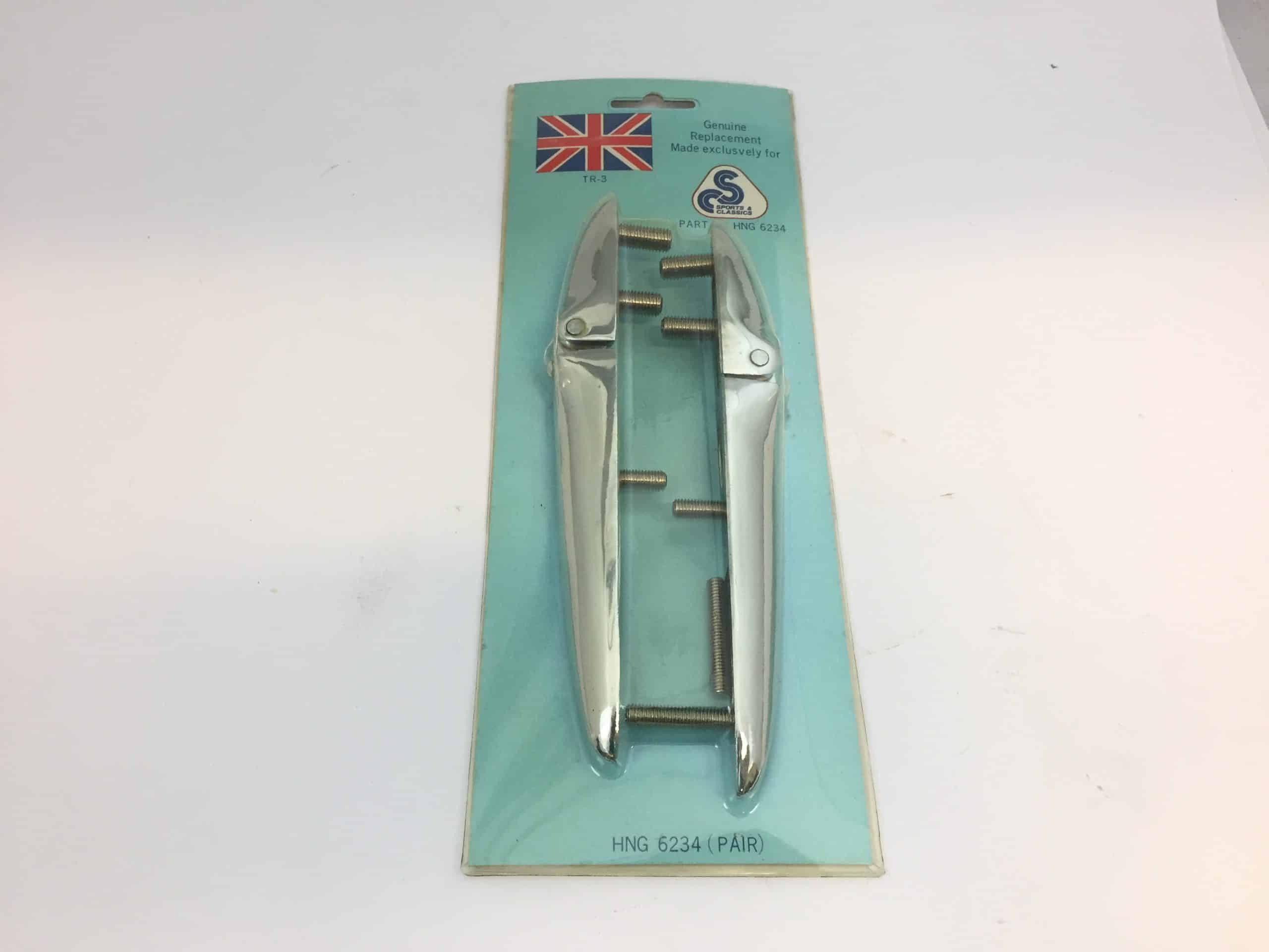 NEW TRIUMPH SPITFIRE HERALD CHROME  BOOT HINGES PAIR